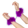 Secret Play Menottes Boa Feather Violet